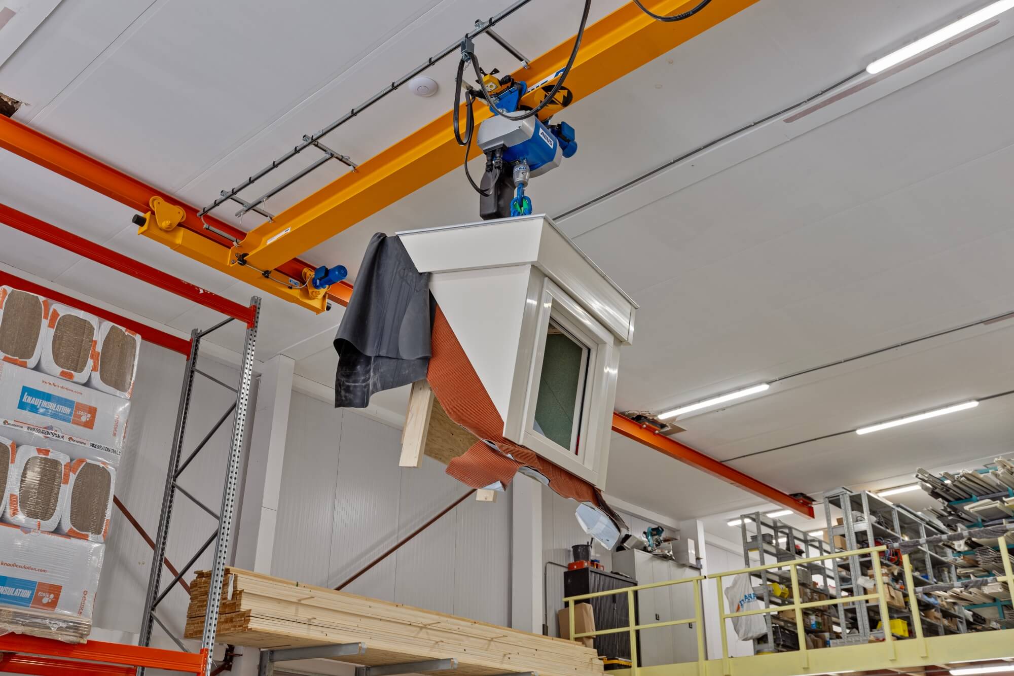 Dakkapel in productie in de eigen werkplaats